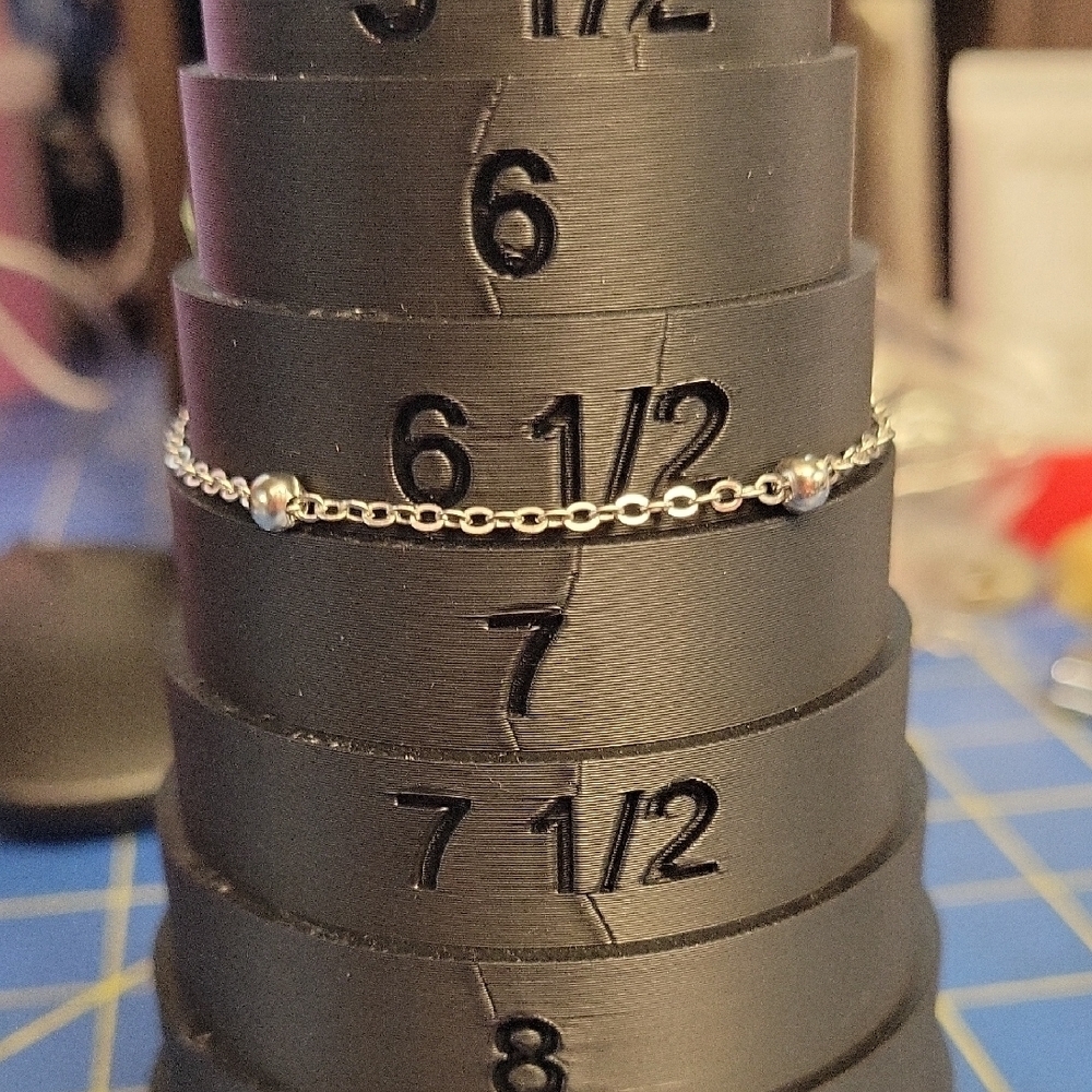 Silver Tone Ball & Chain 6.5" Bracelet